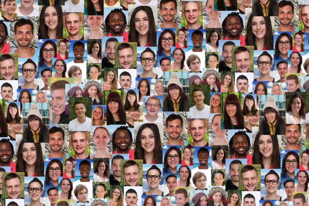 Diversidad genética humana: Personas de diferentes razas y etnias